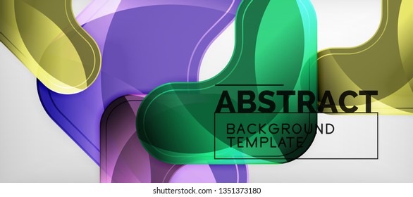 Light effects glossy arrows background, vector illustration