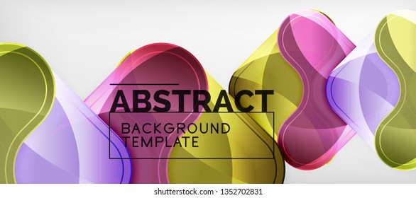 Light effects glossy arrows background, vector illustration