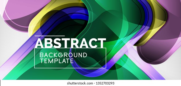 Light effects glossy arrows background, vector illustration