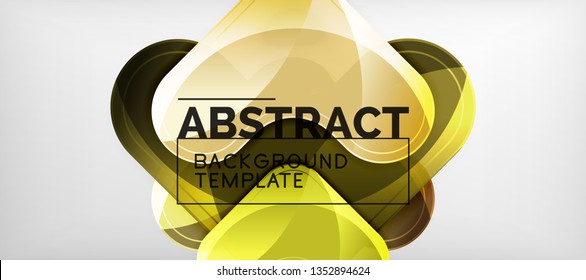 Light effects glossy arrows background, vector illustration