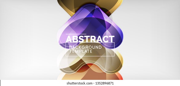 Light effects glossy arrows background, vector illustration