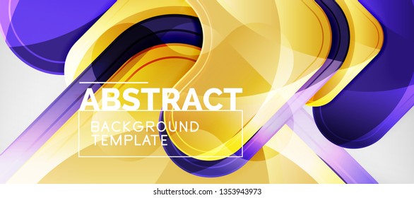 Light effects glossy arrows background, vector illustration