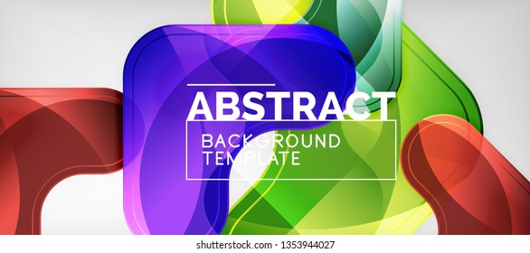 Light effects glossy arrows background, vector illustration