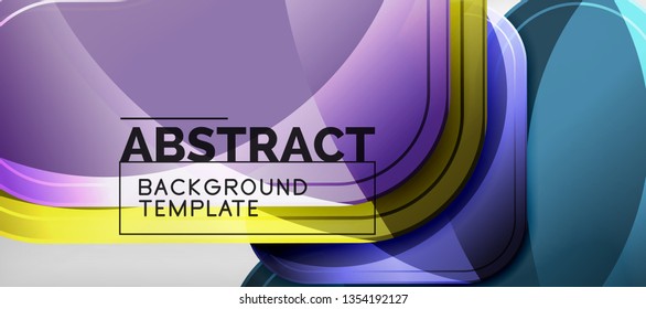 Light effects glossy arrows background, vector illustration