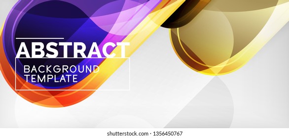 Light effects glossy arrows background, vector illustration