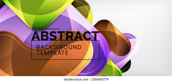 Light effects glossy arrows background, vector illustration