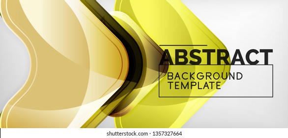 Light effects glossy arrows background, vector illustration