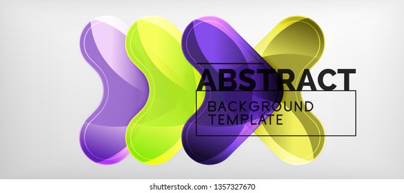 Light effects glossy arrows background, vector illustration