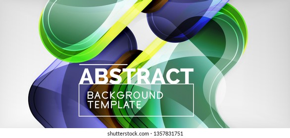 Light effects glossy arrows background, vector illustration