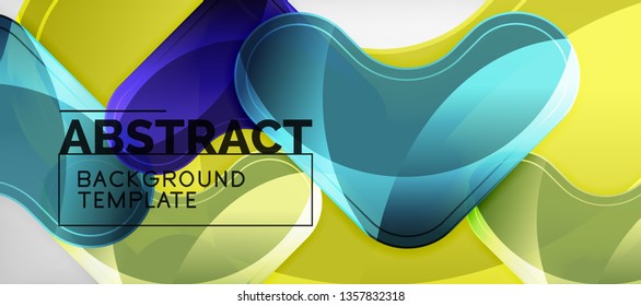 Light effects glossy arrows background, vector illustration