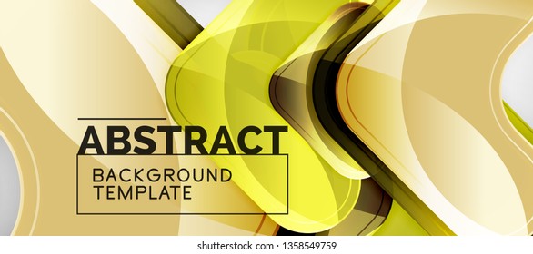 Light effects glossy arrows background, vector illustration