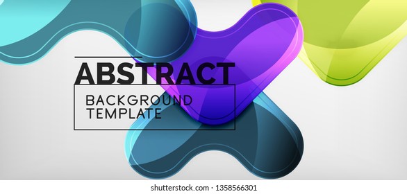 Light effects glossy arrows background, vector illustration