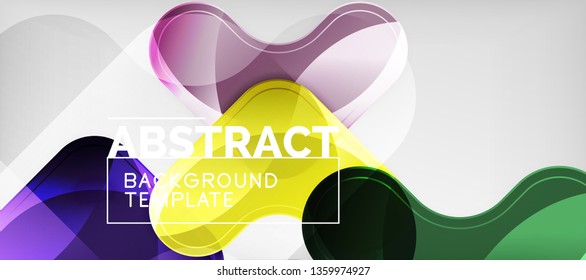 Light effects glossy arrows background, vector illustration