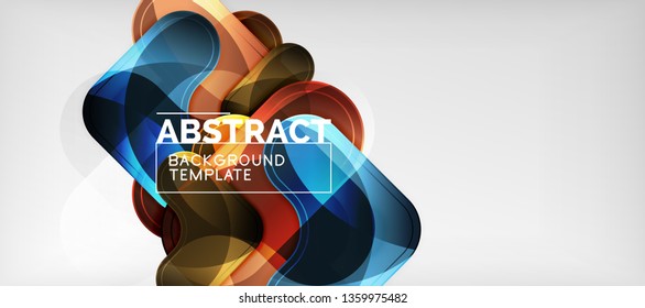 Light effects glossy arrows background, vector illustration