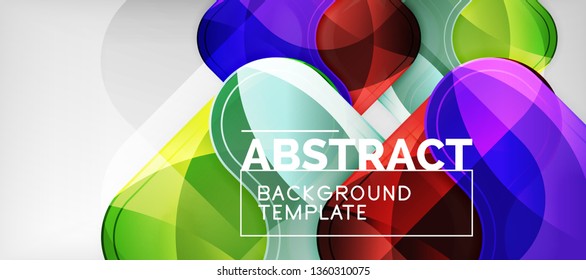 Light effects glossy arrows background, vector illustration