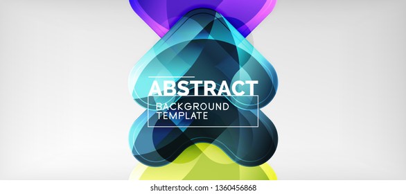 Light effects glossy arrows background, vector illustration