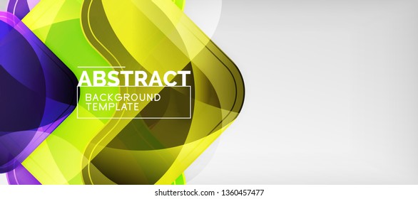 Light effects glossy arrows background, vector illustration