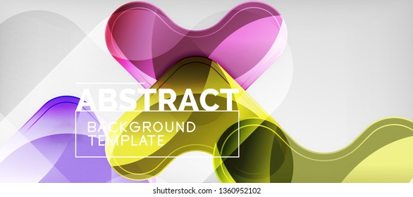 Light effects glossy arrows background, vector illustration
