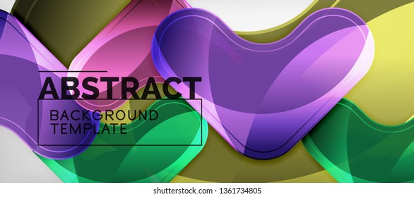 Light effects glossy arrows background, vector illustration