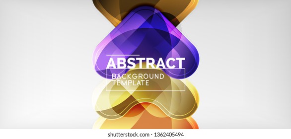 Light effects glossy arrows background, vector illustration