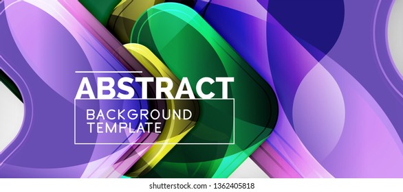 Light effects glossy arrows background, vector illustration