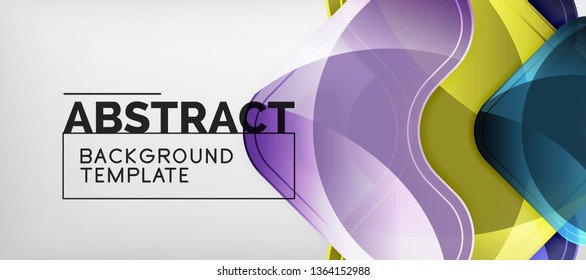 Light effects glossy arrows background, vector illustration