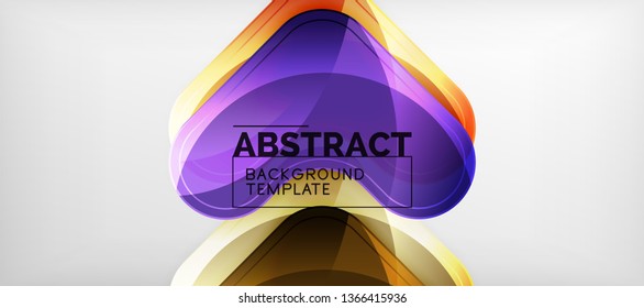 Light effects glossy arrows background, vector illustration
