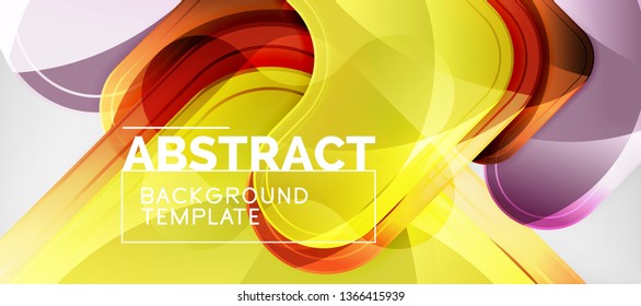 Light effects glossy arrows background, vector illustration