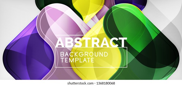 Light effects glossy arrows background, vector illustration