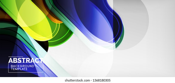 Light effects glossy arrows background, vector illustration