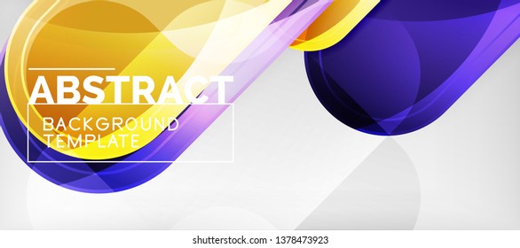 Light effects glossy arrows background, vector illustration