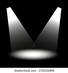light effects on a black background