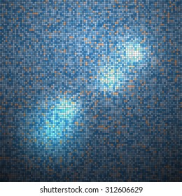Light effects on a colorful grid background