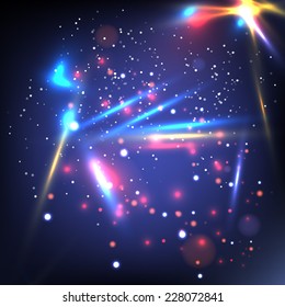 Light Effects. Vector illustration for your artwork, party flyers, posters.