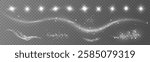 Light effects.Light flares, explosions, glitter, dust, lines, sun gloves, sparks, sparkles, stars, curved curves. Glow special effect light