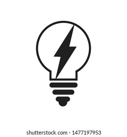 light electric power icon logo templet