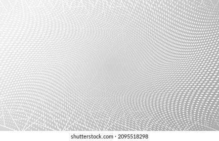 Light Elegant Geometric Gradient Background. Pastel Minimal Pattern Presentation Design. Grey Tech Graphic Paper Wallpaper. White Futuristic Modern Layout Background.