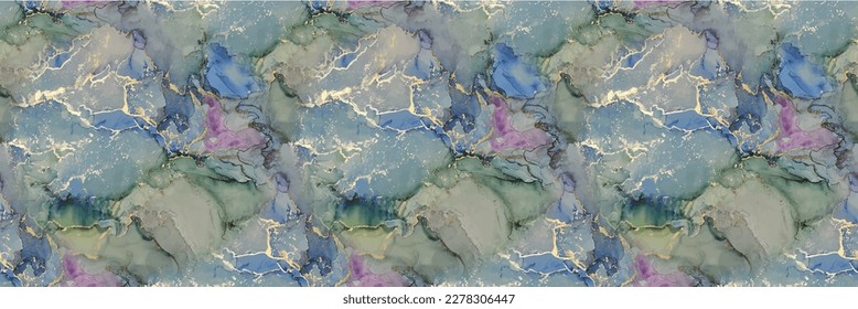 Light Elegant Texture. Marble Pink Alcohol Ink. Blue Art Paint. Gold Abstract Background. Green Vector Ink Watercolor. Purple Water Color Canvas. Green Marble Ink Watercolor. Modern Seamless Painting