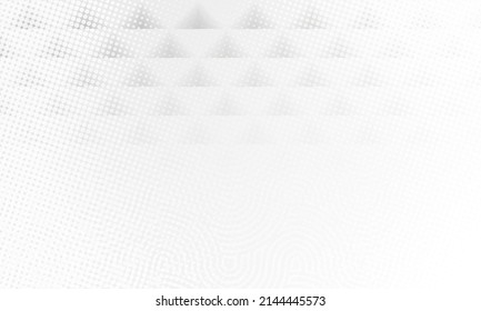 Light Elegant Vector Style Background. Bright Curve Modern Layout Design. White Motion Halftone Gradient Wallpaper. Grayscale Technology Geometric Wave Background.