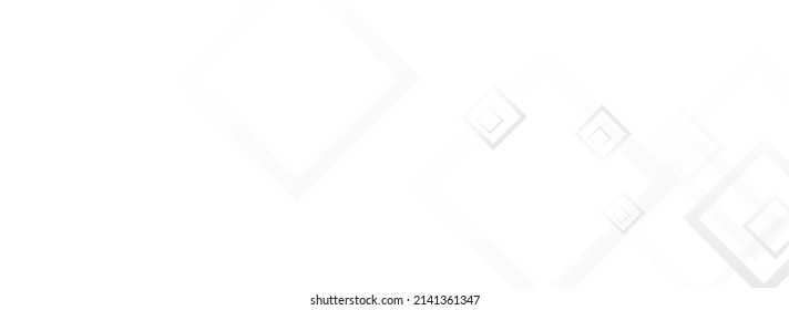 Light Element Web Vector Panoramic Background. Technology Ornament Pattern. White Creative Poster. Gray Graphic Template.