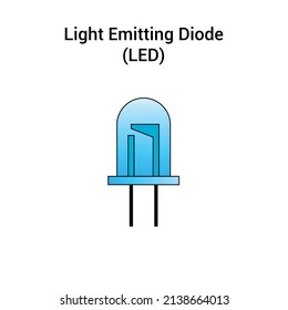 light emitting diode led electrical symbol