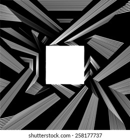 Light At The End Of Tunnel Quadrate Exit Vector 08