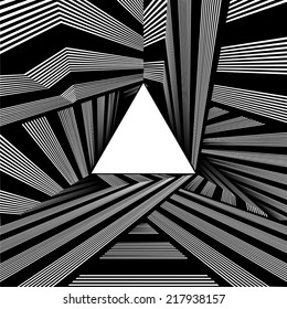 Light At The End Of Tunnel Triangle Exit Vector 03