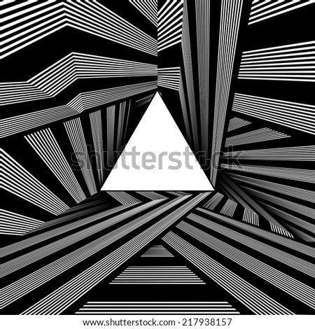 Light At The End Of Tunnel Triangle Exit Vector 03