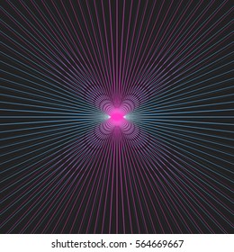 Light at end of tunnel. Vector illustration. backdrop for flyer, presentation, template, brochure, booklet, cover, magazine, banner. light color explosion