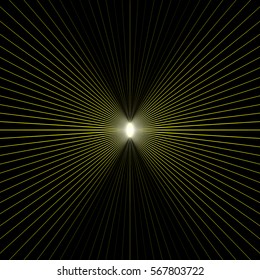 Light at end of tunnel. Vector illustration. backdrop for flyer, presentation, template, brochure, booklet, cover, magazine, banner. light color explosion