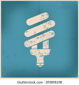 Light energy design on old paper background, vector