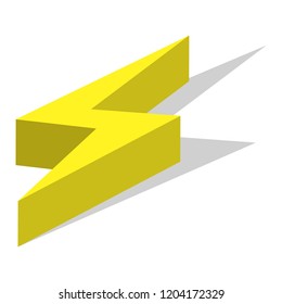 Light energy icon set. Isometric set of light energy vector icons for web design isolated on white background