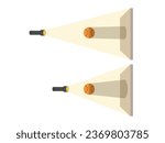 Light Experiment Diagram Showing How a Shadow