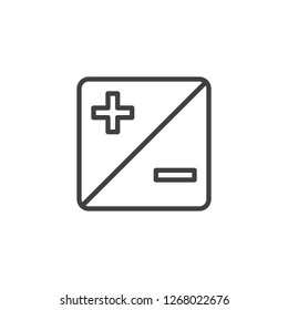Light exposure mode outline icon. linear style sign for mobile concept and web design. Photo camera exposure function simple line vector icon. Symbol, logo illustration. Pixel perfect vector graphics